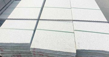 武汉芝麻白毛板，石材毛板