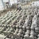 武汉芝麻白圆球 石球 挡车球