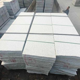 武汉芝麻白毛板，石材毛板