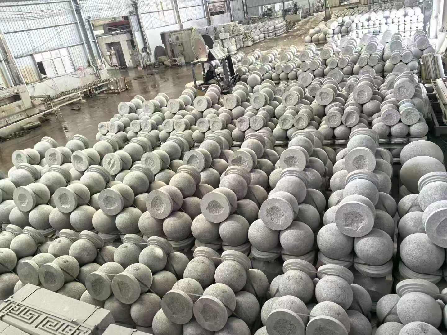 武汉芝麻白圆球 石球 挡车球